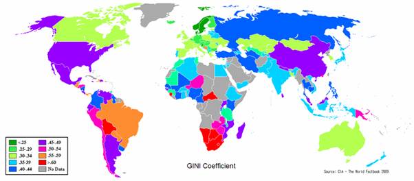 S:\triplea_resources\DP_topic_packs\economics\glossary\images\800px-Gini_Coefficient_World_CIA_Report_2009.png